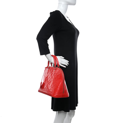 Louis Vuitton Vernis Alma PM Rouge Grenadine 2 of 15