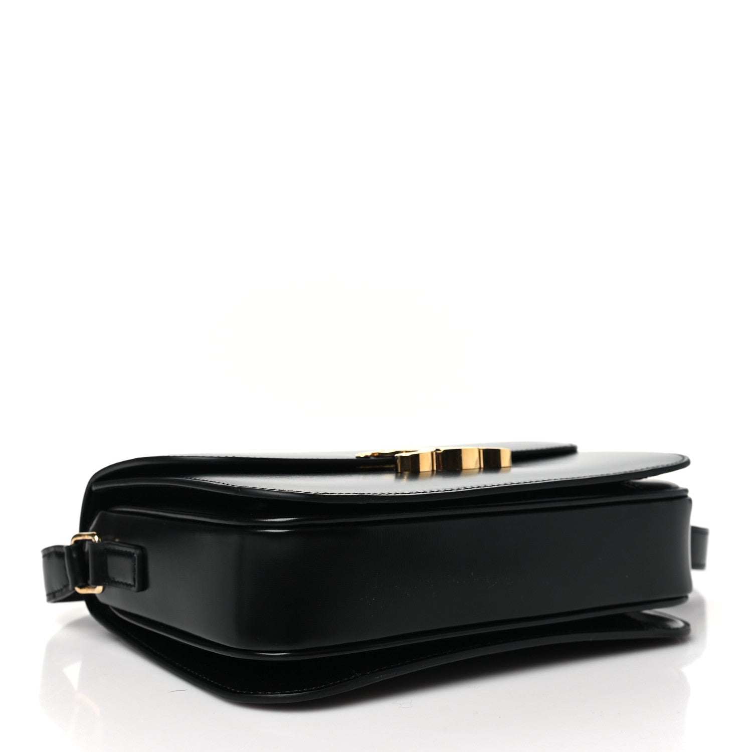 Celine Shiny Calfskin Medium Triomphe Black 4 of 10