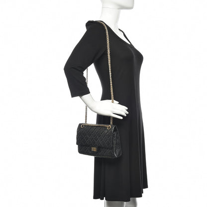 Chanel Aged Calfskin Quilted 2.55 Reissue 225 Flap Black 2 of 15