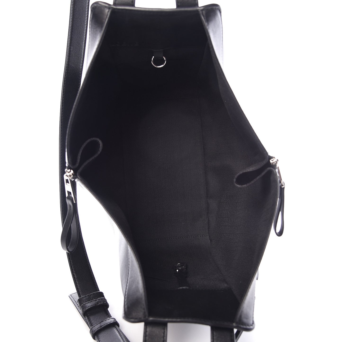Calfskin Small Hammock Shoulder Bag Black