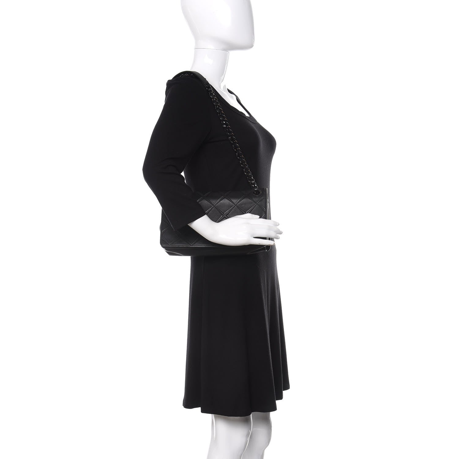 Chanel Calfskin Small Propeller Flap Black 2 of 11