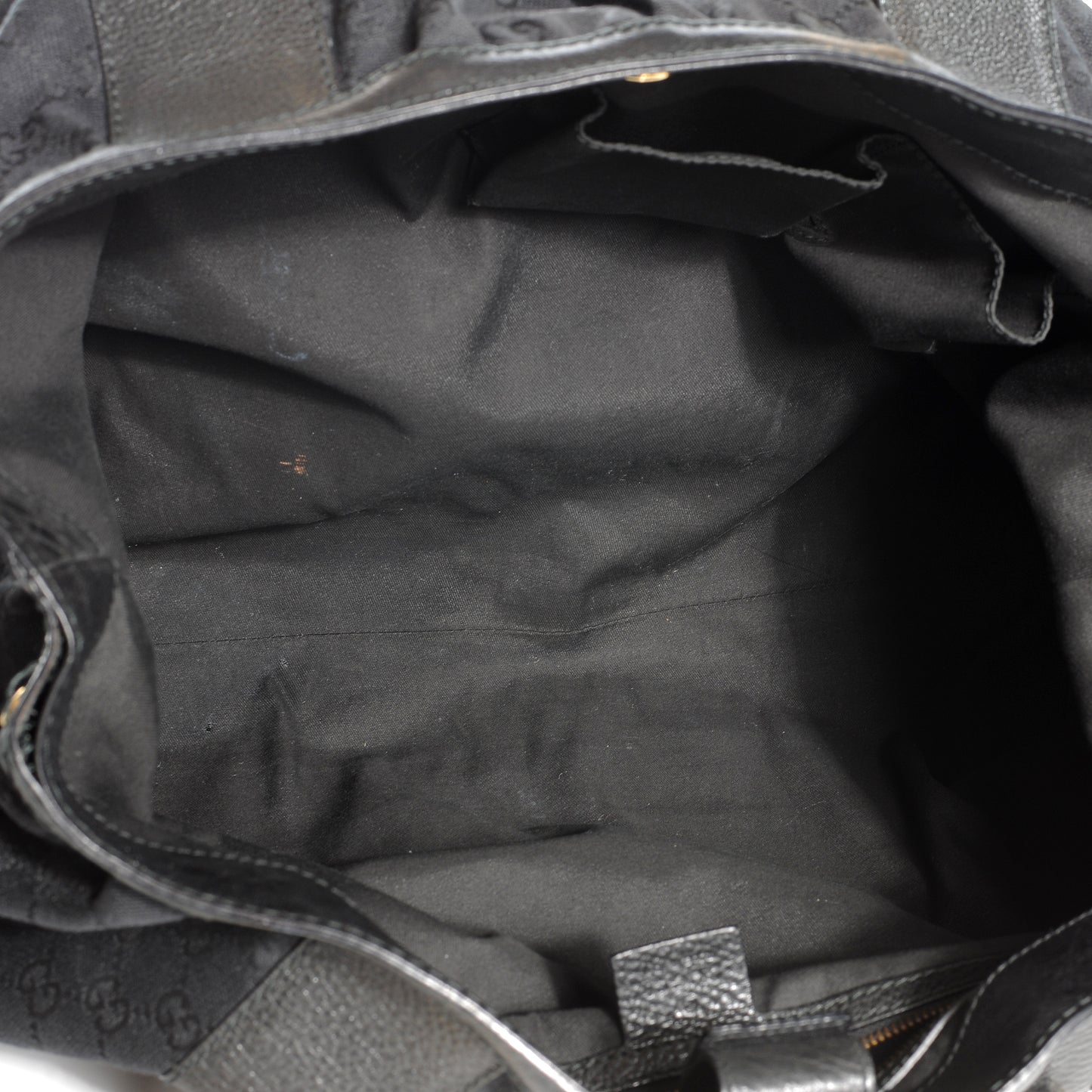 Monogram Medium Interlocking Tote Black