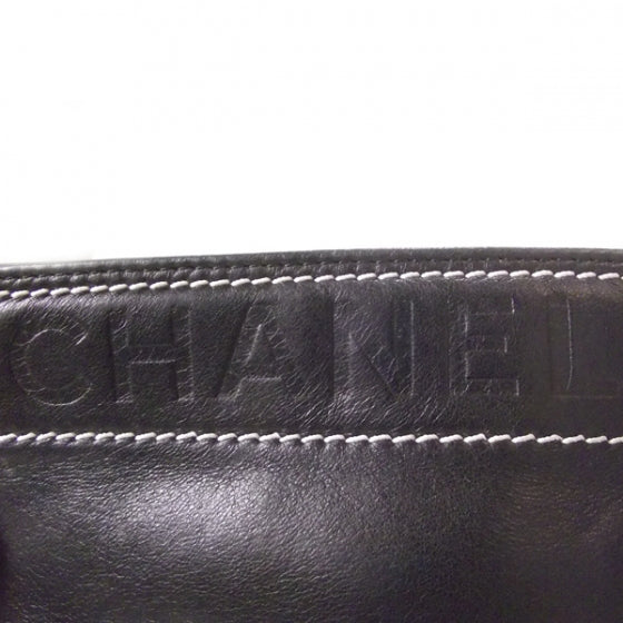 Chanel Leather Sac Pochette Black 6 of 9