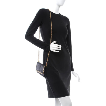 Stella McCartney Shaggy Deer Falabella Crossbody Bag Black 2 of 7