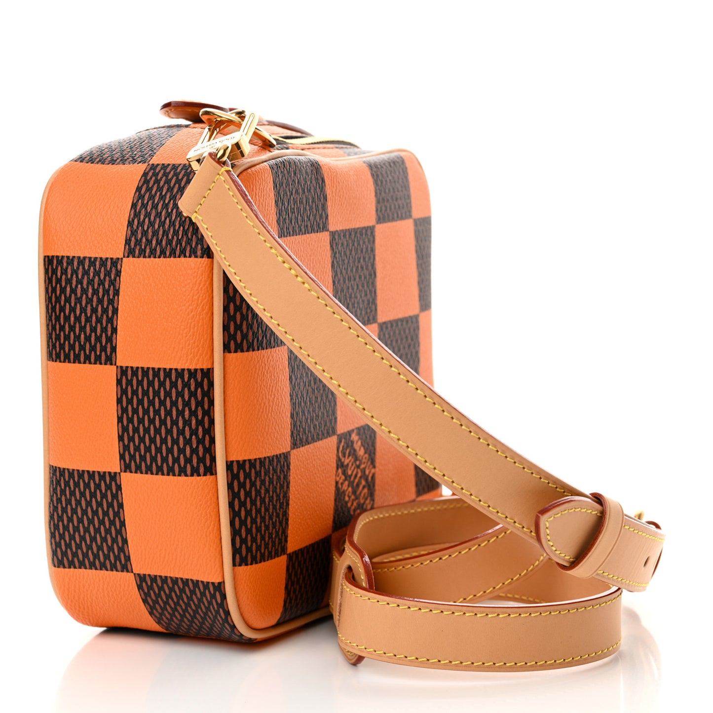 Damier Pop Chess Messenger Orange