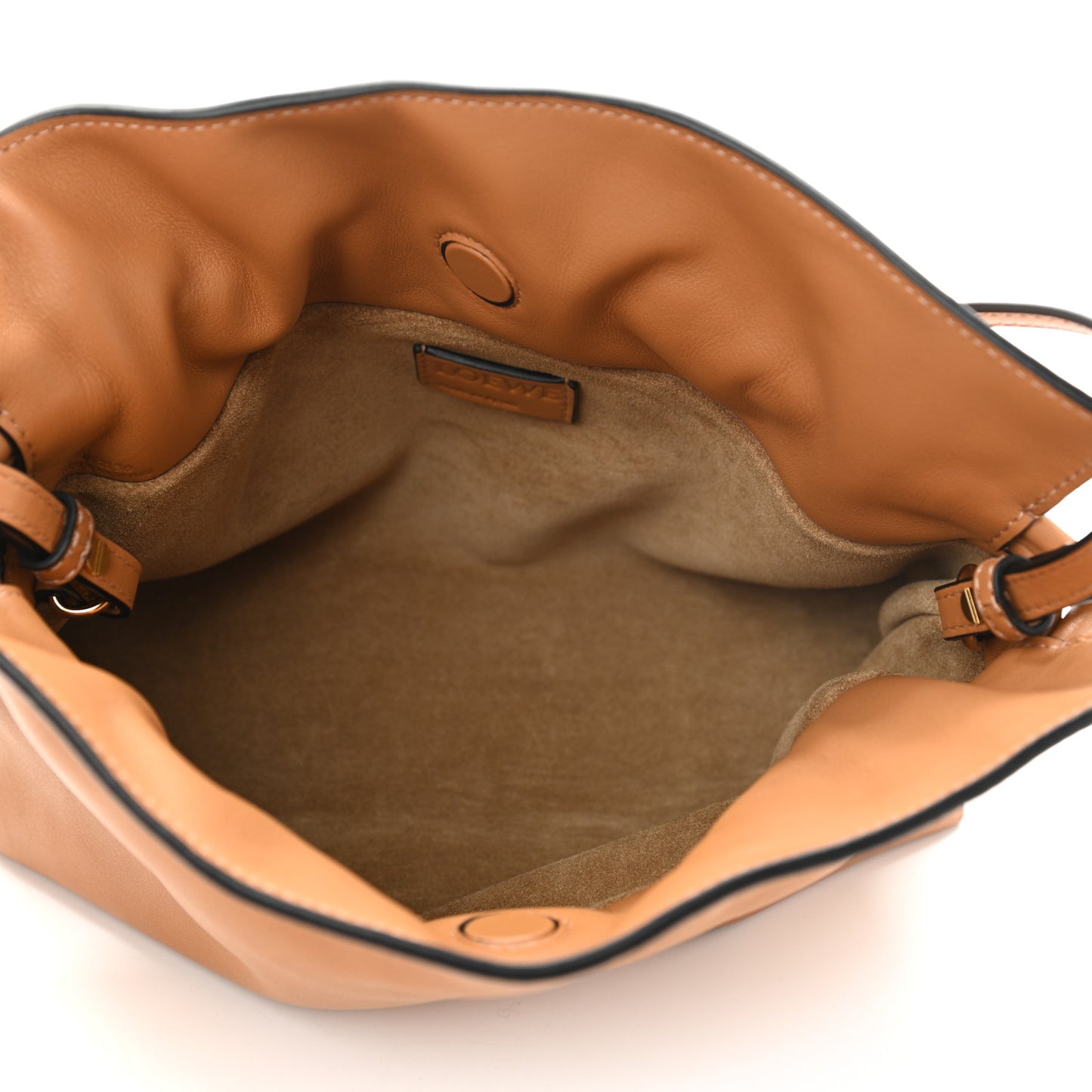 Calfskin Mini Flamenco Knot Clutch Warm Desert