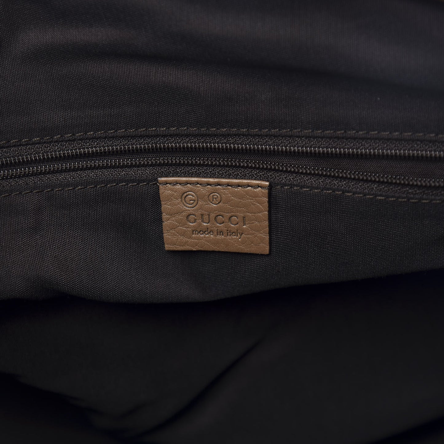 Calfskin GG Running Tote Brown