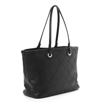 Chanel Grained Calfskin Shopping Fever Tote Black 3 of 11