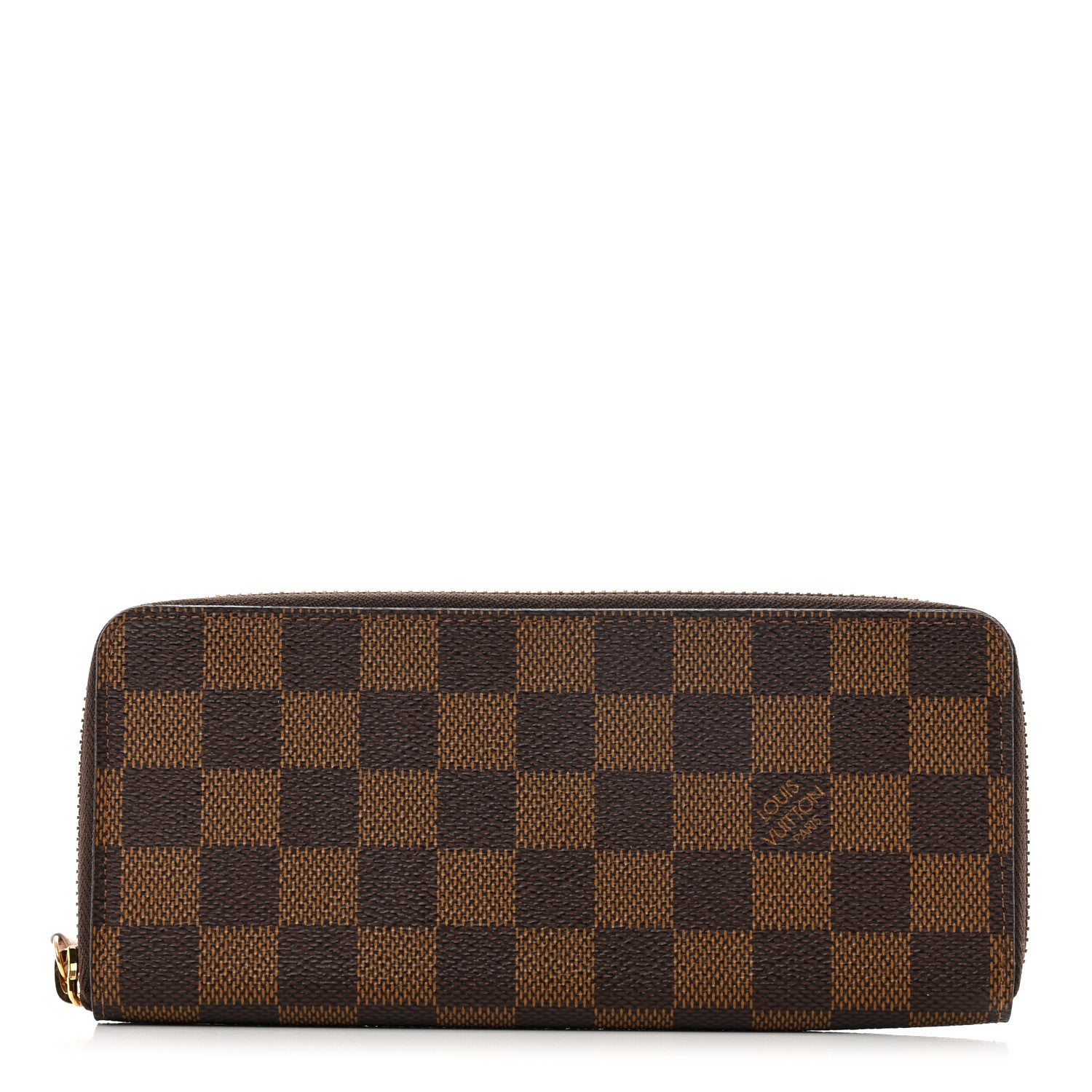 Louis Vuitton Damier Ebene Clemence Wallet Rose Ballerine 1 of 6