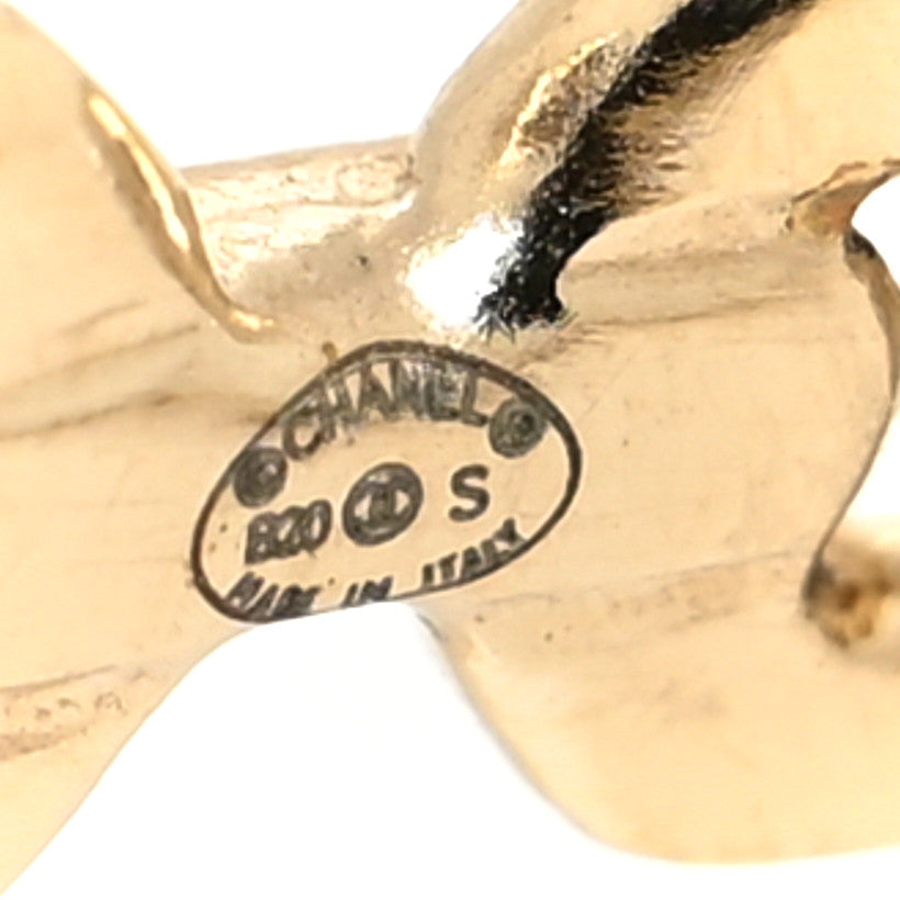 Crystal CC Vendome Hoop Earrings Gold