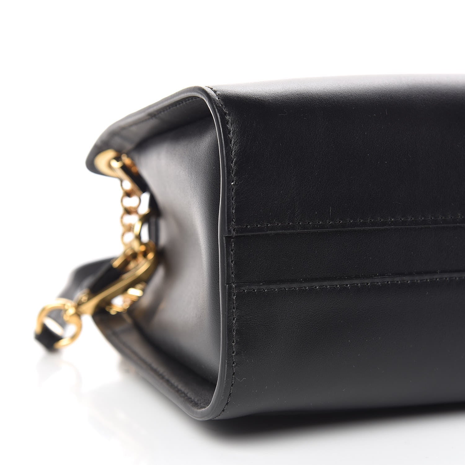 Chloe Shiny Calfskin Mini Annie Shoulder Bag Black 7 of 9