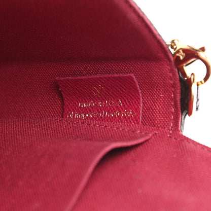 Louis Vuitton Monogram Pochette Felicie Chain Wallet Fuchsia 9 of 16