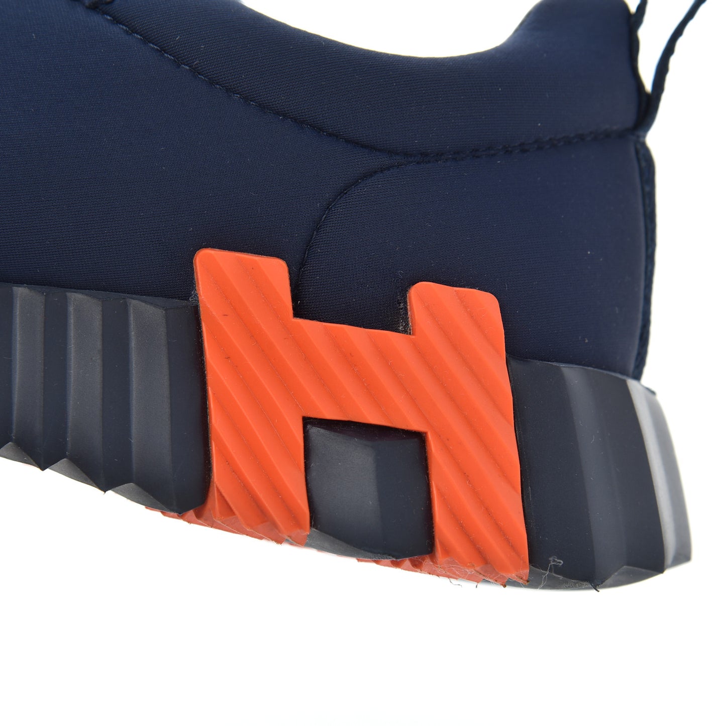 Technical Jersey Suede Goatskin Bouncing Sneakers 36 Marine