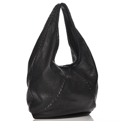 Bottega Veneta Cervo Deerskin Large Hobo Nero Black 3 of 11