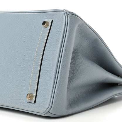 Hermes Epsom Birkin 35 Bleu Lin 9 of 10