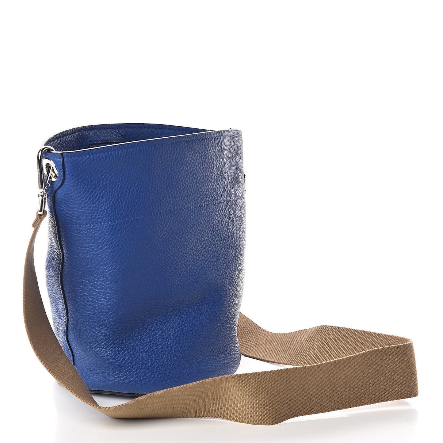 Vitello Daino Bucket Bag Royal