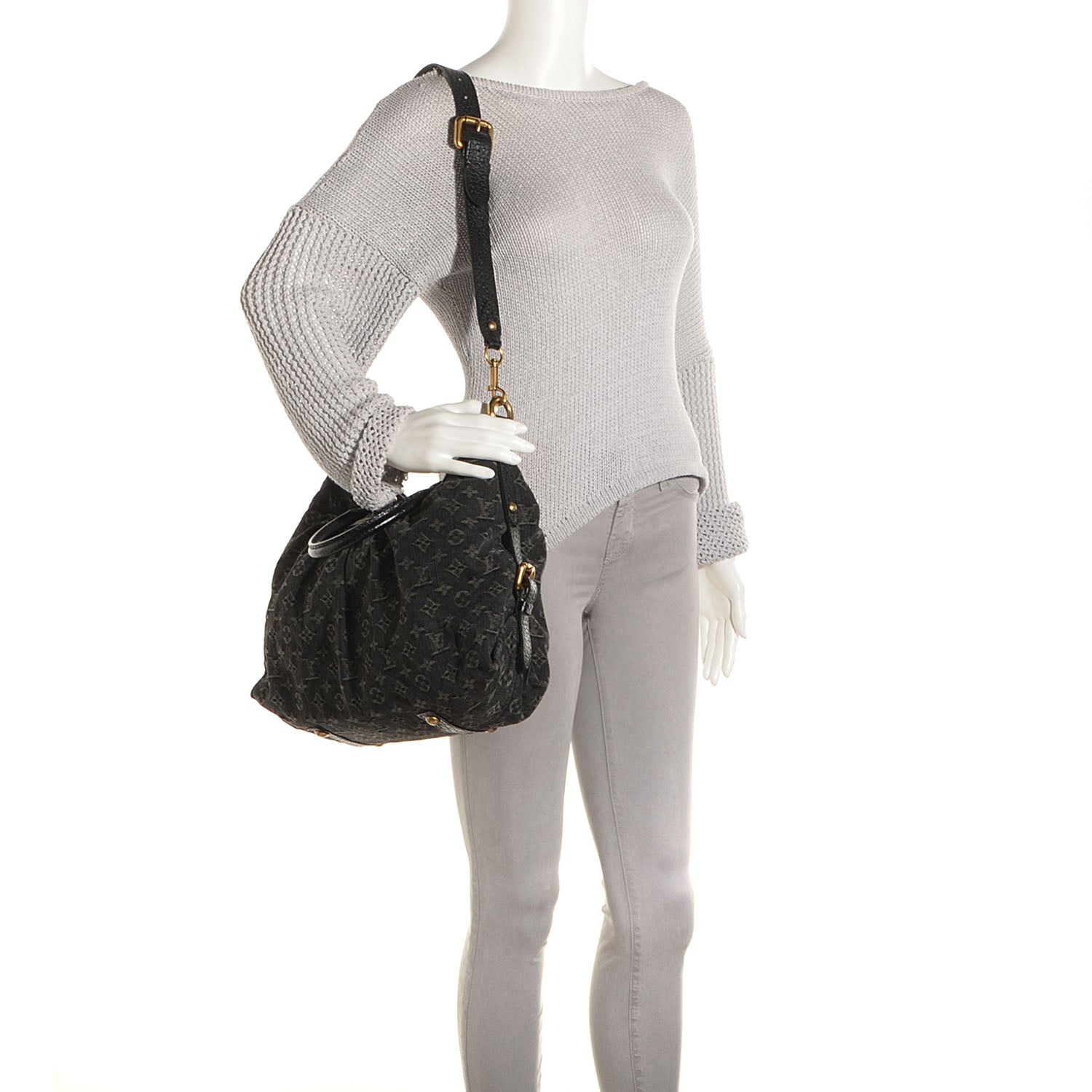 Louis Vuitton Denim Neo Cabby GM Black 2 of 7