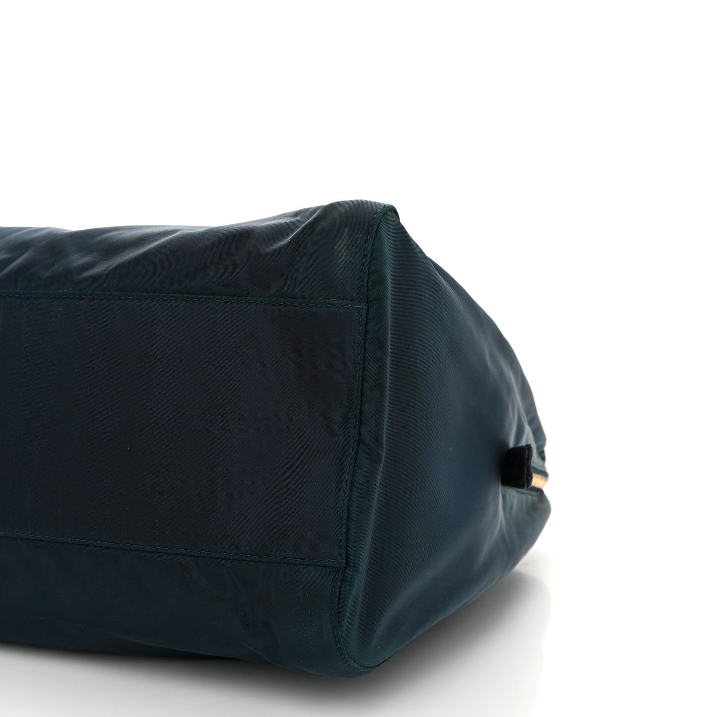 Tessuto Nylon Catena Chain Shoulder Bag Blue
