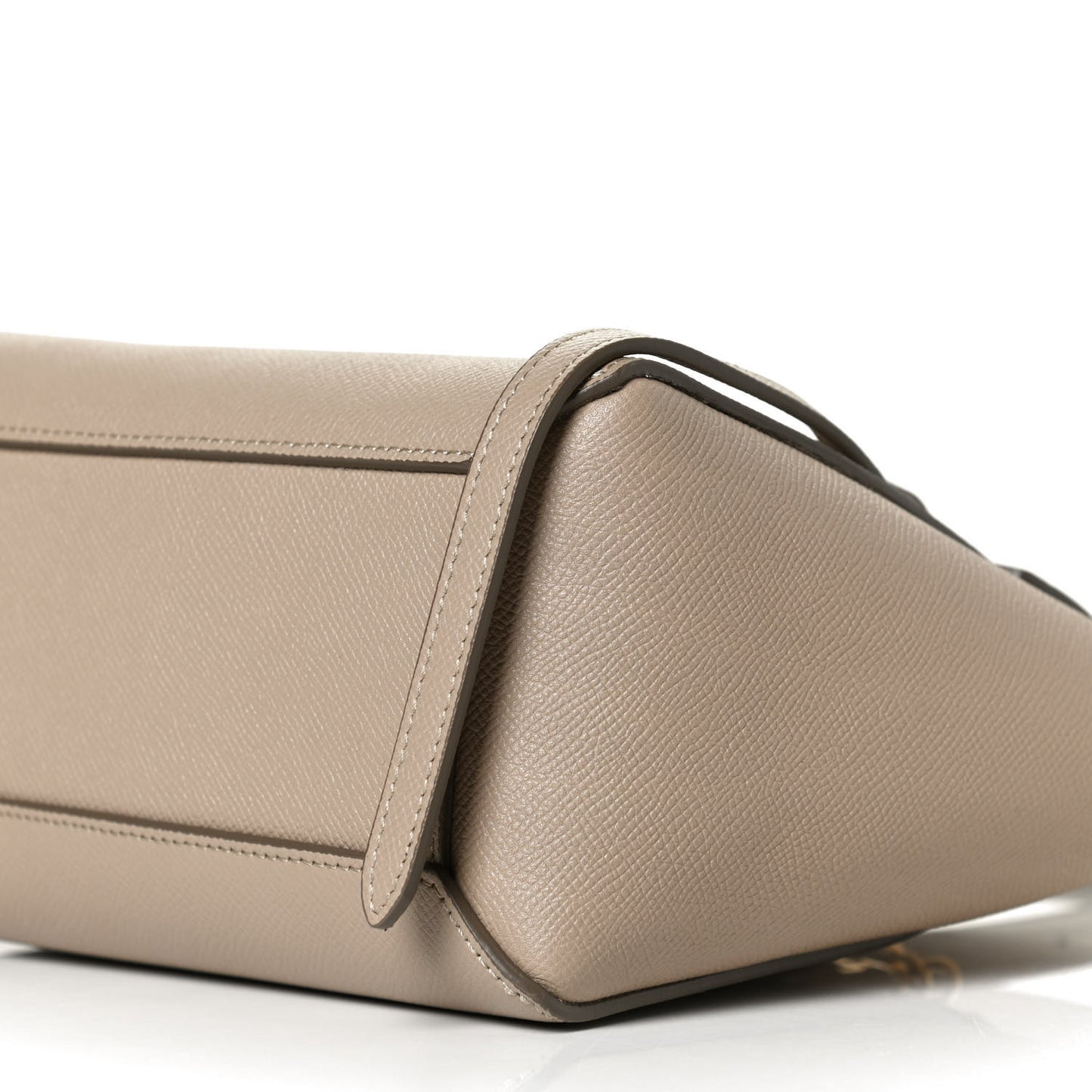 Grained Calfskin Nano Belt Bag Light Taupe