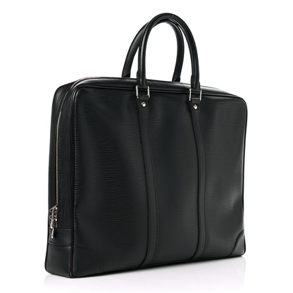 Louis Vuitton Epi Porte-Documents Voyage Briefcase Black 4 of 17