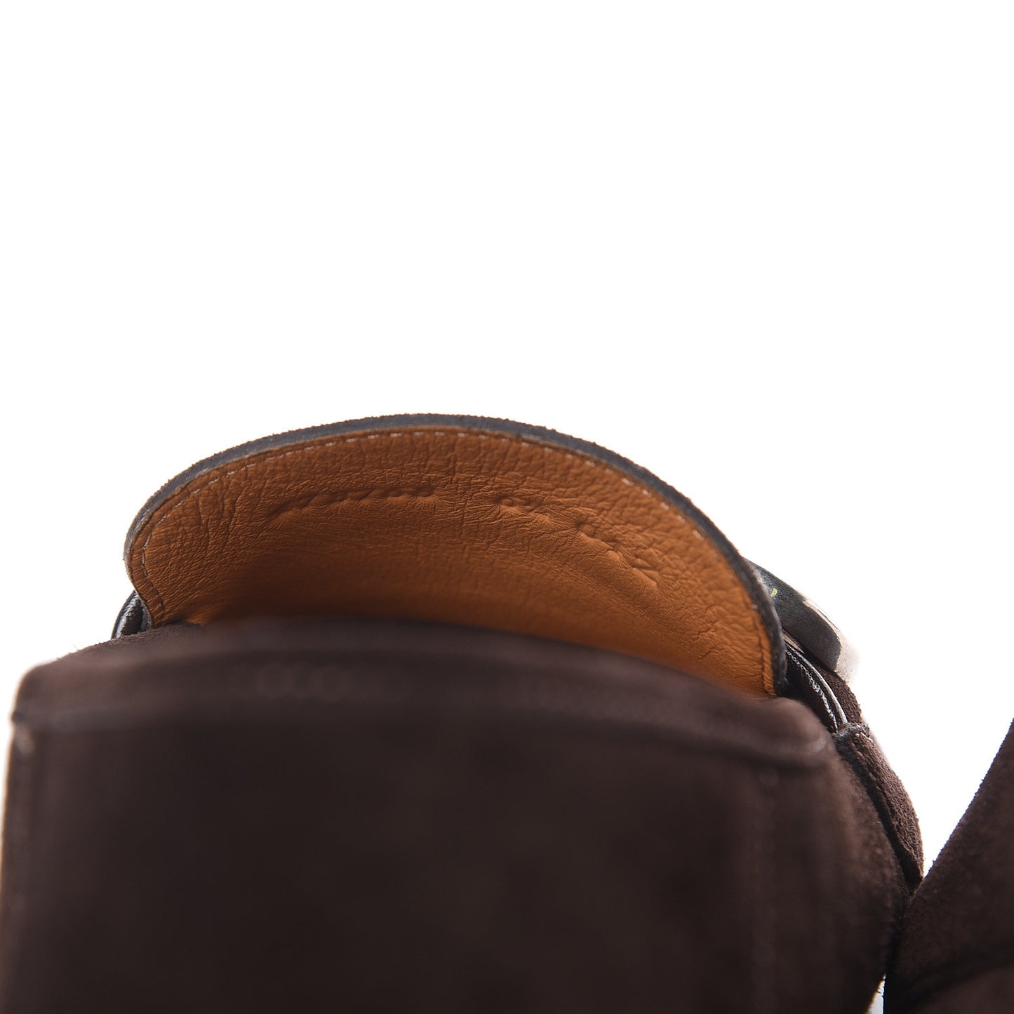 Suede Mens Driver Queen Loafers 6.5 Cocoa