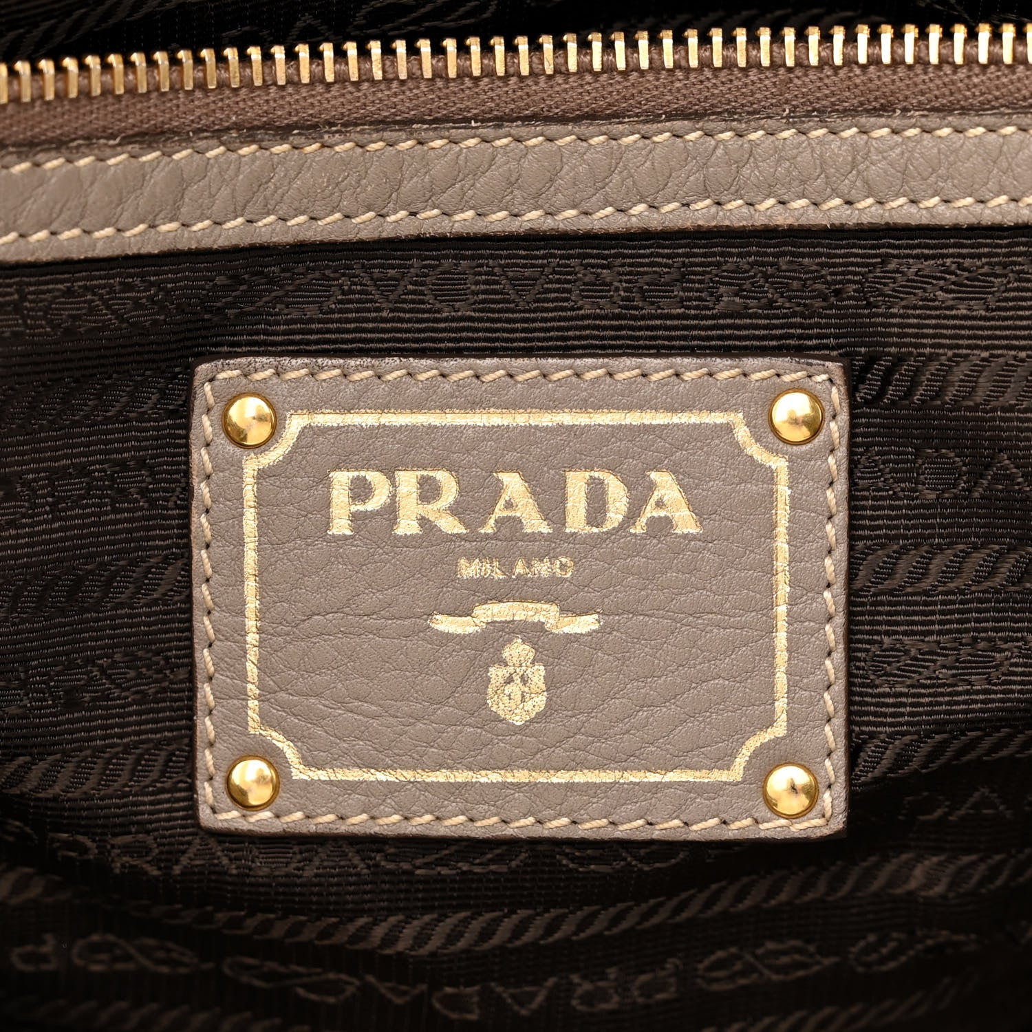 Prada Vitello Daino Shoulder Bag Argilla 6 of 16