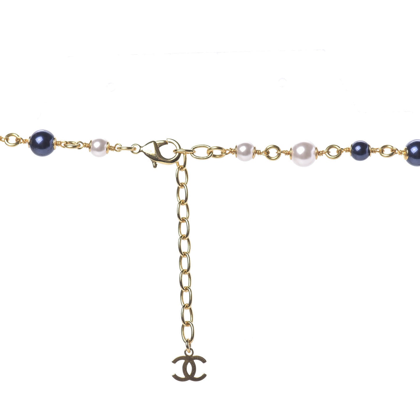 Resin Gripoix Poured Glass Pearl Necklace Gold Multicolor