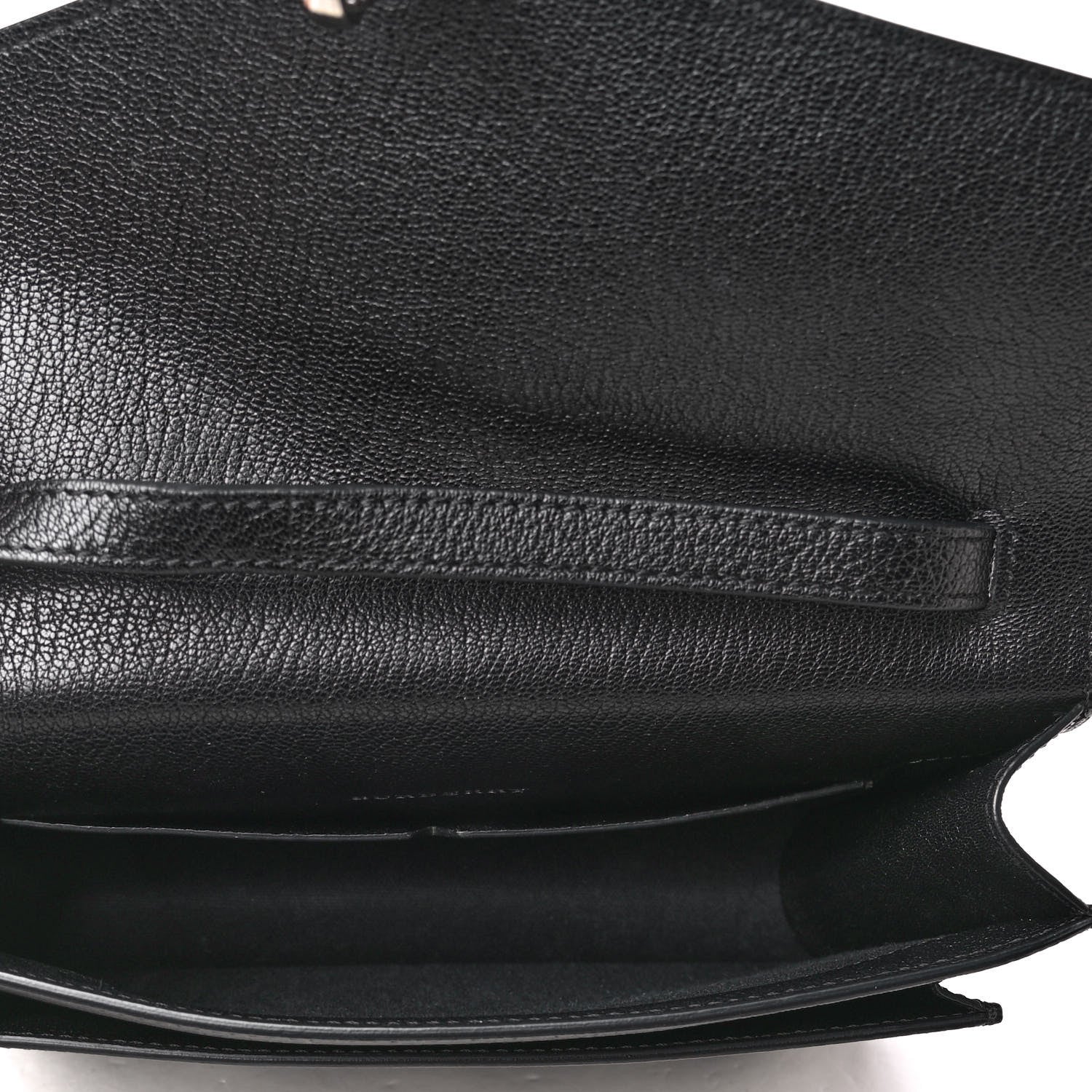 Burberry Grain Calfskin Chain Print Crossbody Black 4 of 4