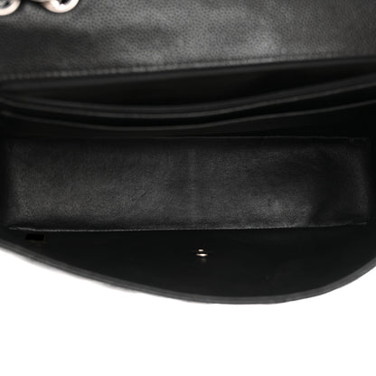 Chanel Caviar Quilted Jumbo Single Flap Black 5 of 17