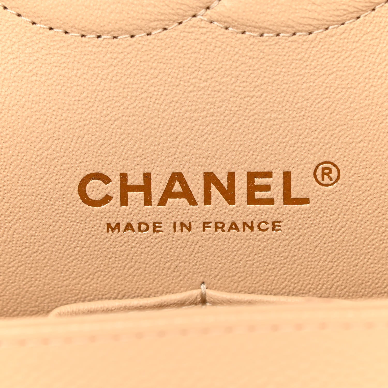 Chanel Caviar Quilted Medium Double Flap Beige Clair 6 of 11