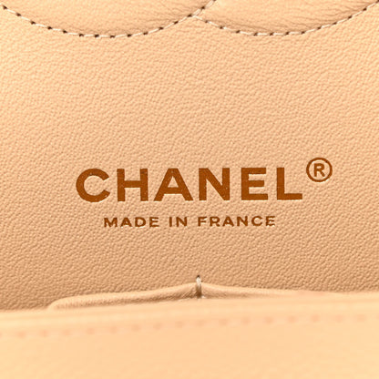 Chanel Caviar Quilted Medium Double Flap Beige Clair 6 of 11