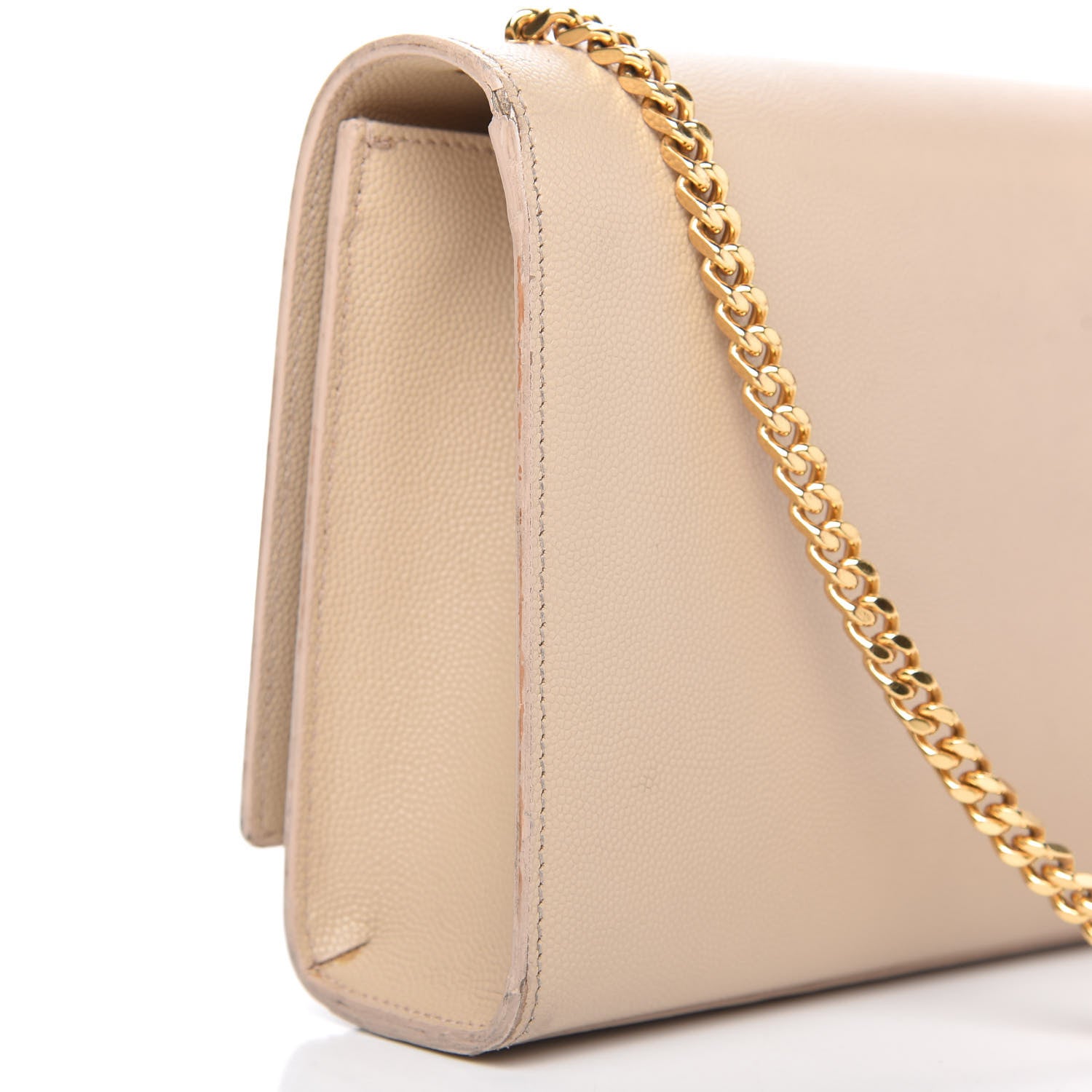 Saint Laurent Grain De Poudre Medium Classic Monogram Kate Satchel Marble Pink 10 of 11