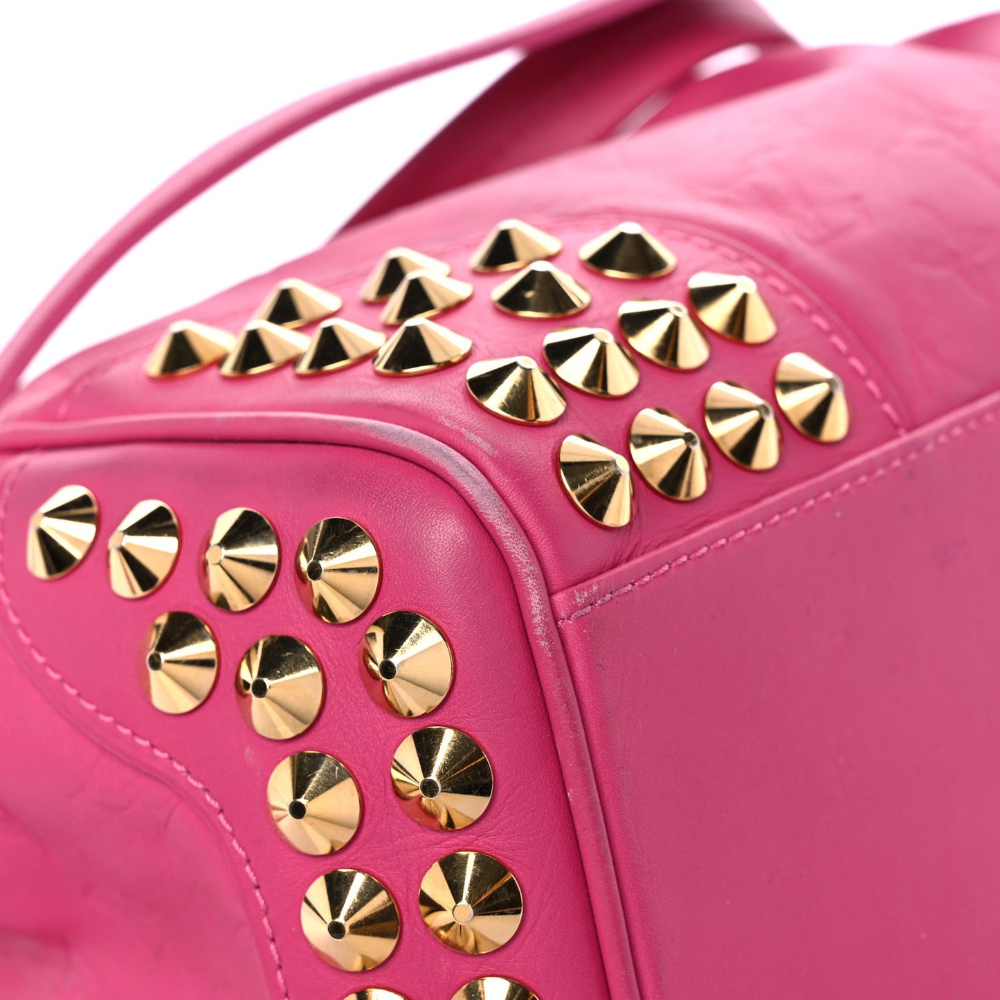 Calfskin Embossed Courtney MM Fuchsia