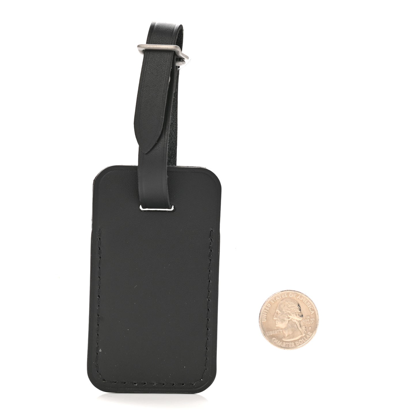 Calfskin Luggage Tag Black