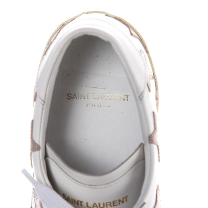 Saint Laurent Nappa Star Court Sneakers 37 Off White Rose 10 of 10