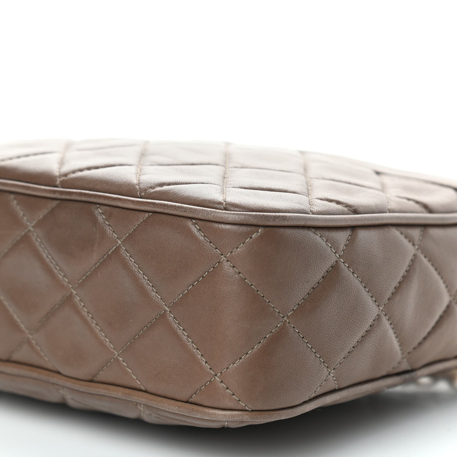Chanel Lambskin Quilted Tassel Camera Case Brown 9 of 10