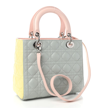 Christian Dior Lambskin Cannage Medium Tri-Color Lady Dior Multicolor 3 of 10