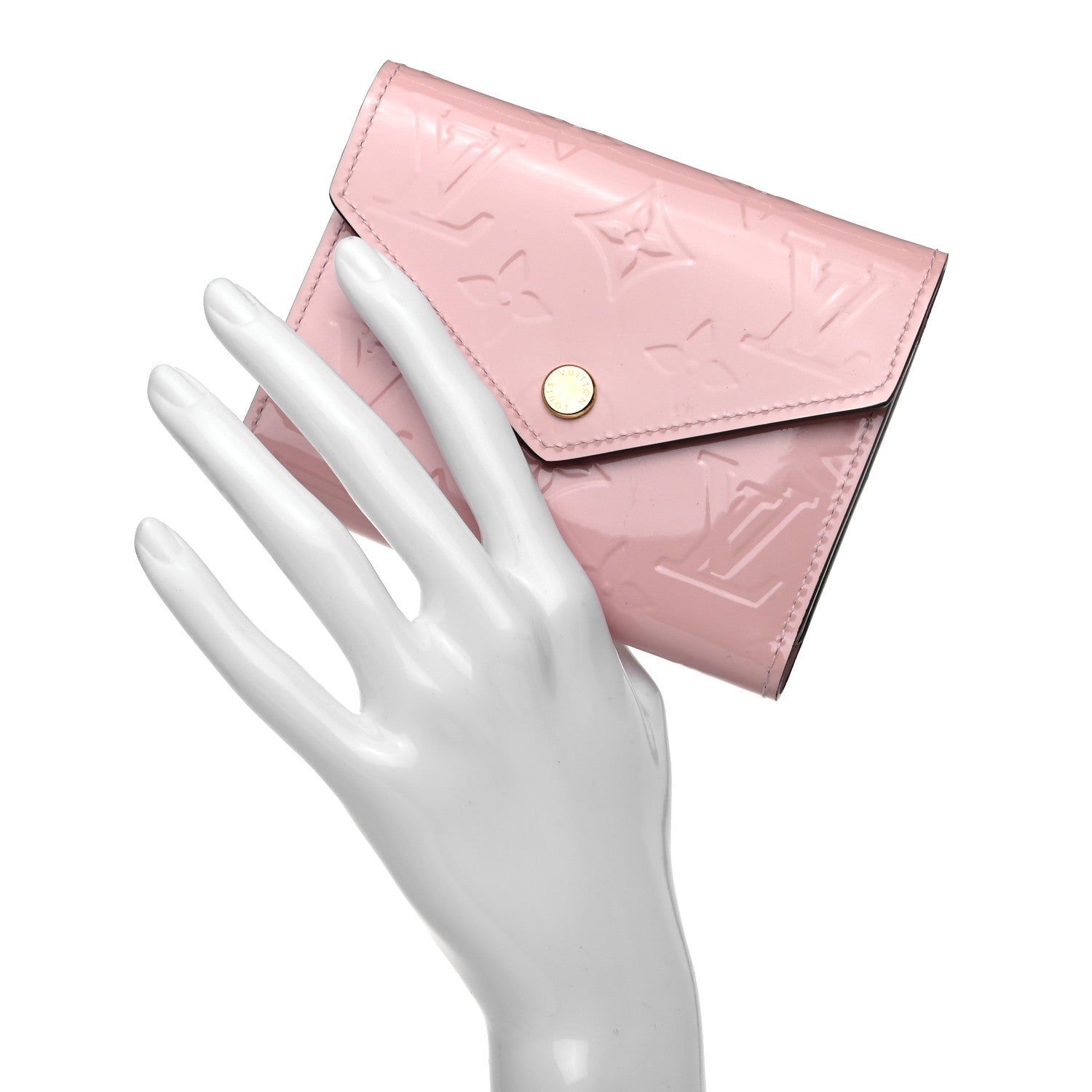 Louis Vuitton Vernis Victorine Wallet Rose Ballerine 2 of 8