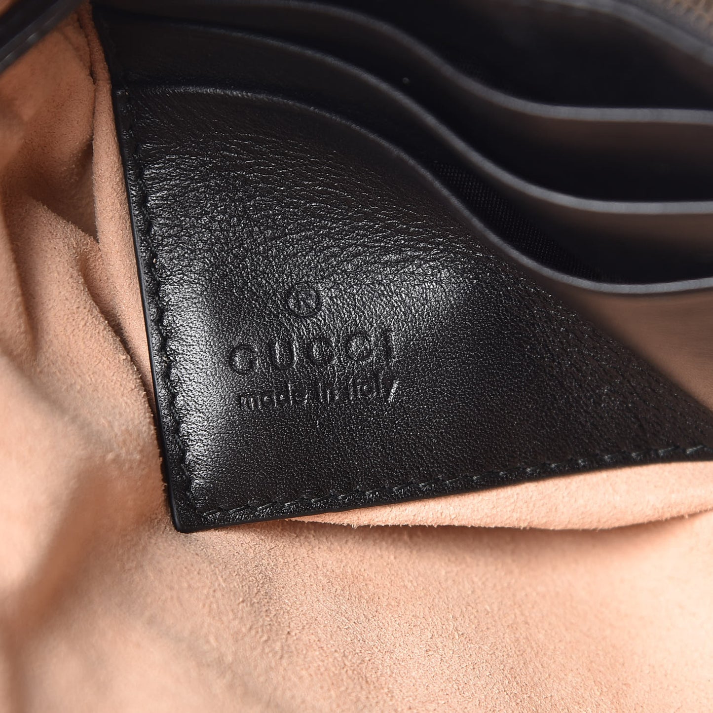 Calfskin Matelasse Mini GG Marmont Chain Bag Black