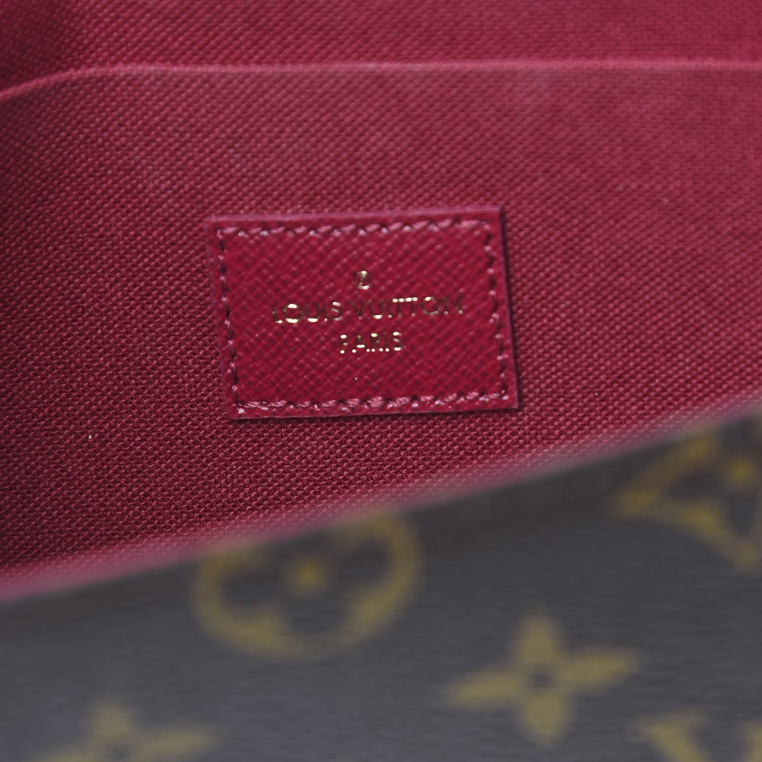 Louis Vuitton Monogram Pochette Felicie Chain Wallet Fuchsia 7 of 15