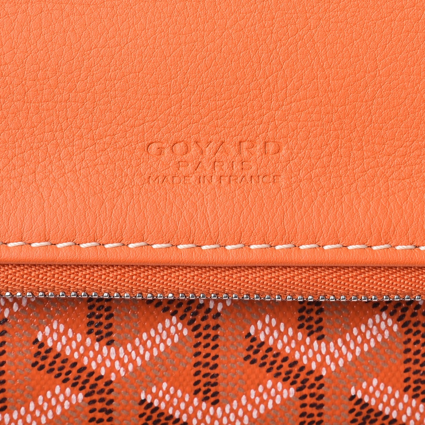 Goyardine Sainte Marie Soft Clutch Orange