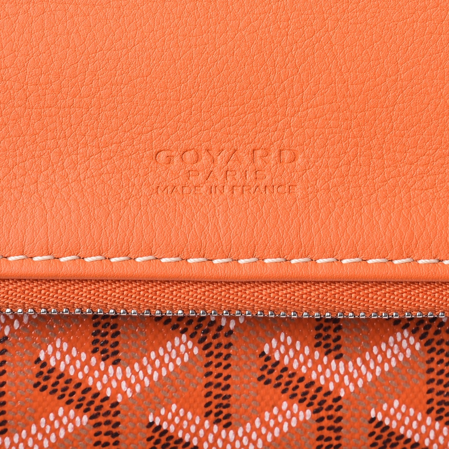 Goyard Goyardine Sainte Marie Soft Clutch Orange 7 of 9