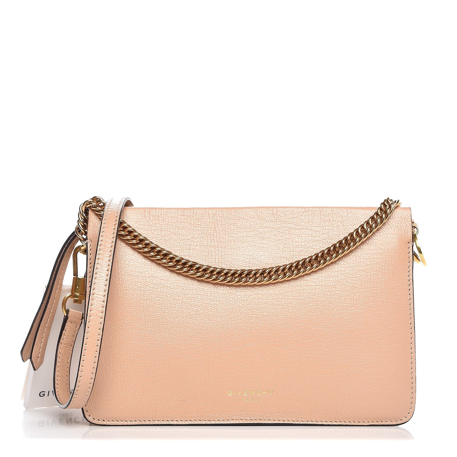 Givenchy Grained Calfskin Suede Cross 3 Crossbody Bag Nude Light Beige 1 of 7