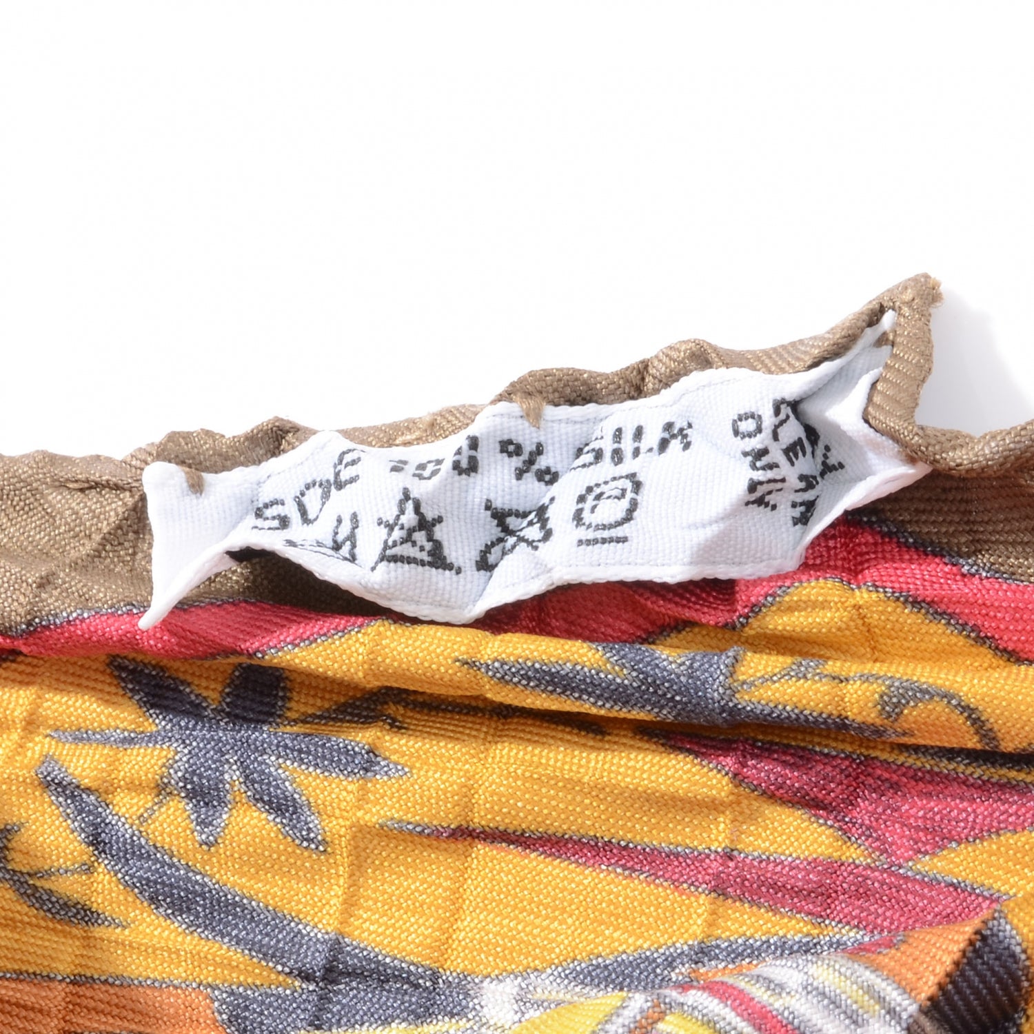 Hermes Silk Plisse Kachinas Scarf 90 5 of 5