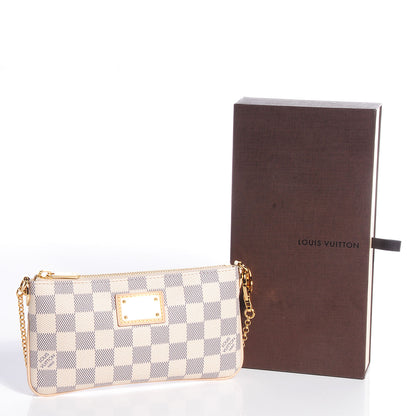 Louis Vuitton Damier Azur Pochette Milla MM 5 of 7