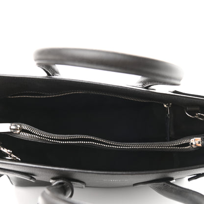 Saint Laurent Grained Calfskin Small Sac De Jour Coal 4 of 11