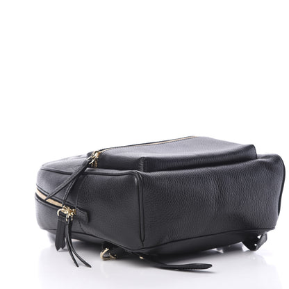 Gucci Pebbled Calfskin Soho Chain Backpack Black 3 of 9
