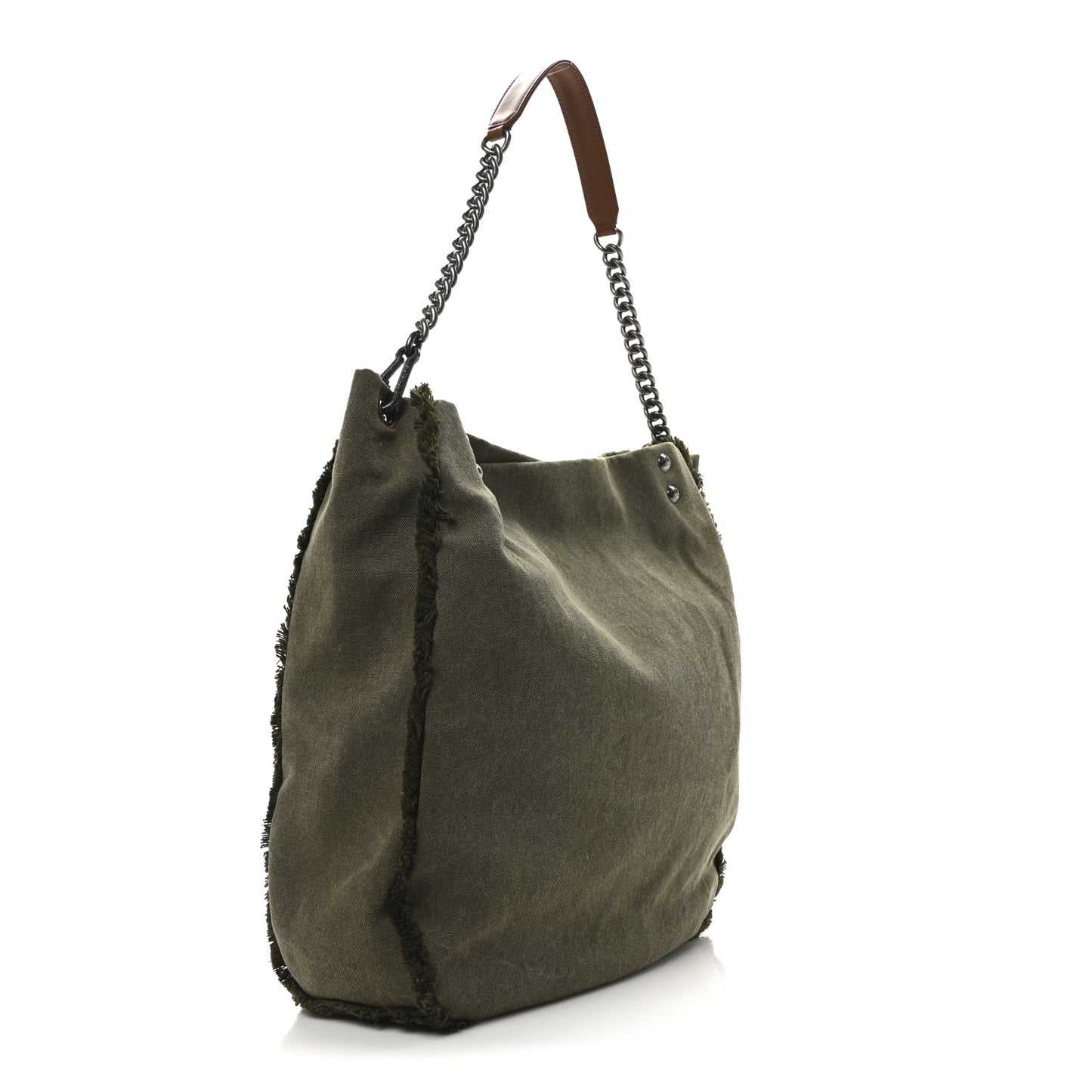 Canvas Sequins Cubano Trip Hobo Khaki