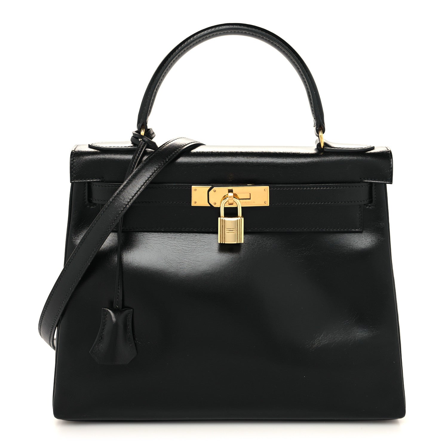 Hermes Box Kelly Retourne 28 Black 1 of 14