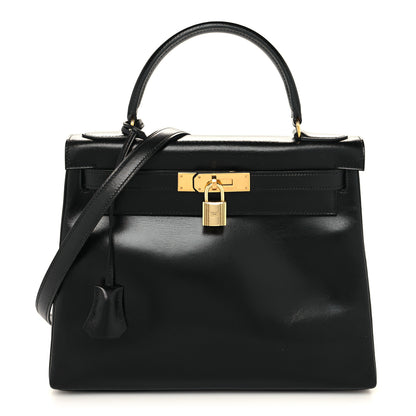 Hermes Box Kelly Retourne 28 Black 1 of 14